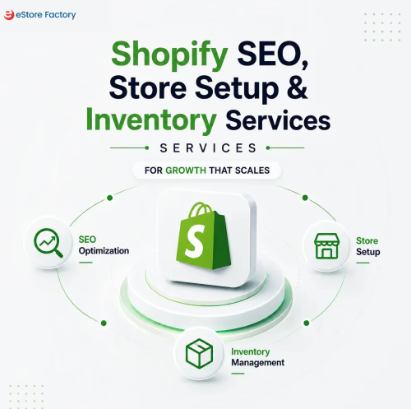 Shopify SEO、店铺搭建与库存管理服务